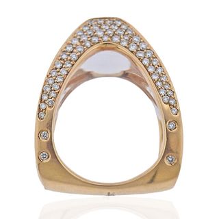 Stefan Hafner Diamond Crystal 18k Gold Ring