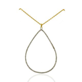 Gurhan Gold Diamond Teardrop Pendant Necklace