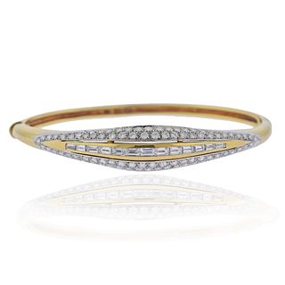 Damiani 18k Gold Diamond Bangle Bracelet