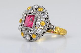 Buccellati Ruby Diamond Ring