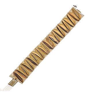 Cleo 14k Gold Geometric Link Bracelet