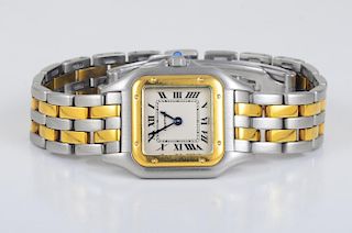 Cartier Two Tone Tank Lady's Watch