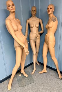 Three Vintage Mannequins