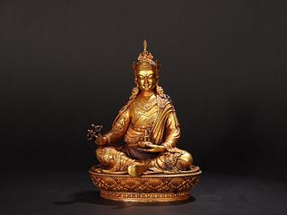 Gilt-Bronze Figure Of Padmasambhava