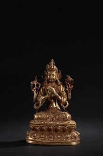 Gilt-Bronze Figure Of Tara