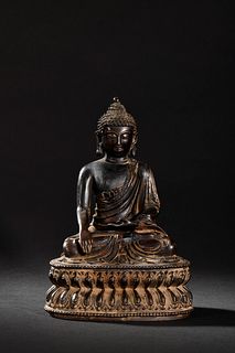 Copper Alloy Figure of Shakyamuni