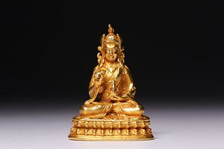Gilt Bronze Figure of Padmasambhava