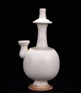 White Glaze Buddhist Vase