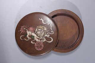 Mop-Inlaid Huali Wood Box And Cover