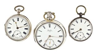 Lot of three 19th century English pocket watches one signed Arnold Chas. Frodsham