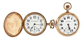 A lot of two 16 size Illinois pocket watches