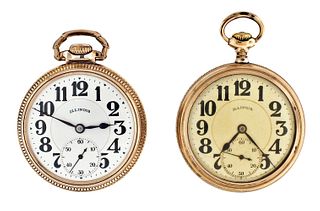 A lot of two Illinois Bunn Special pocket watches