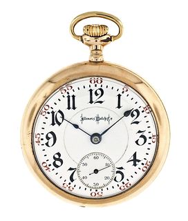 An 18 size Illinois Bunn Special 24 ruby jewels pocket watch