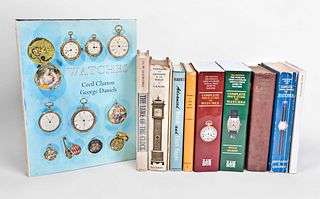 A large lot of horological reference books