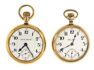 Two 18 size Hamilton 940 pocket watches