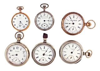 A lot of fourteen pocket watches