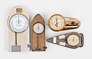 Lot of four watchmakers measuring gauges