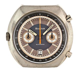 A rare Bulova "F" wrist chronograph