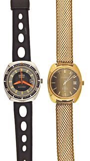 A lot of two Consul wrist watches including a Cyrano divers watch