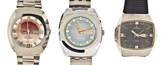 A lot of three Orfina wrist watches