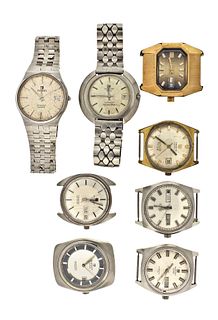 A lot of eight Tissot wrist watches including a Seastar Seven UFO