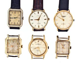 A lot of ten mid 20th century wrist watches