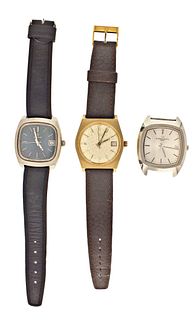 A lot of three Eterna wrist watches