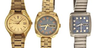 A lot of three Eterna Matic wrist watches