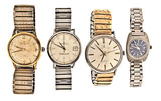 A lot of five Eterna Matic wrist watches