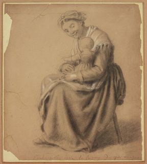 Attr. Edouard Amable Onslow Old Master Drawing