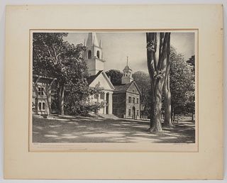 Stow Wengenroth Wicasset Maine Church Lithograph