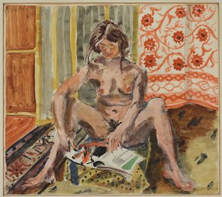 Noah Baen Female Nude Interior WC Painting