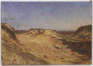 Marius Nielsen Sand Dune Landscape Painting