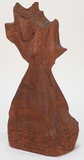 Diran Dohanian Abstract Carved Wood Sculpture