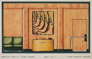Nevart Dohanian Deco Interior Design Illustration