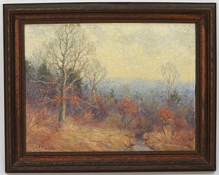 Gustav Goldberg Impressionist Landscape Painting