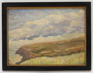 Impressionist English Beach Landscape Painting