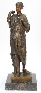 Ron Liod Sauvage Artemis Diana Bronze Sculpture