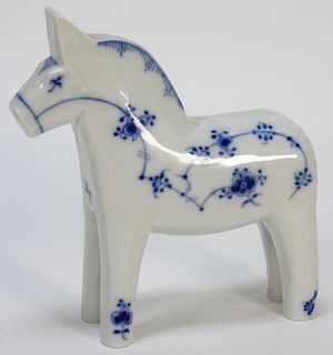 Royal Copenhagen Dala Horse Porcelain Sculpture