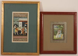 2PC Indian Miniature Paintings