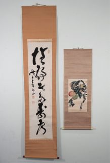 2PC Japanese Hanging Scrolls