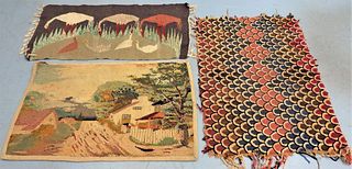 3PC Pictorial Scatter Hook Rugs