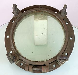 Authentic Salvaged 16.5” Ships Brass Porthole 