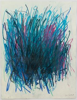 Joan Mitchell Untitled Pastel on Paper Signed 