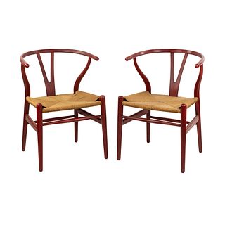 (2) Hans Wegner for Carl Hansen & Son Wishbone Chairs