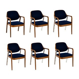 (6) Don Pettit for Knoll Bentwood Arm Chairs