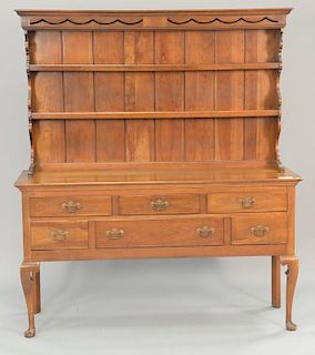 Stickley cherry huntboard with open shelf top. ht. 71 in.; wd. 62 in.; dp. 19 in.