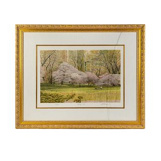 Harold Altman 'Spring 1990' Signed Color Lithograph