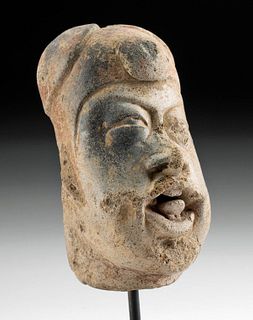 Fine Olmec Pottery Head, Classic Baby Face