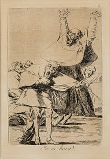 Francisco de Goya 'Ya es Hora' Aquatint Etching